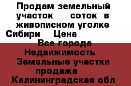 Продам земельный участок (40 соток) в живописном уголке Сибири. › Цена ­ 1 000 000 - Все города Недвижимость » Земельные участки продажа   . Калининградская обл.